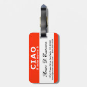 CIAO IL Mionome e Namensschild Gepäckanhänger (Rückseite vertikal)