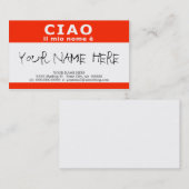 CIAO IL Mionome e Visitenkarte (Vorne/Hinten)