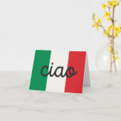 Ciao, Italienisch-Begrüßung Karte (Gelbe Blume)