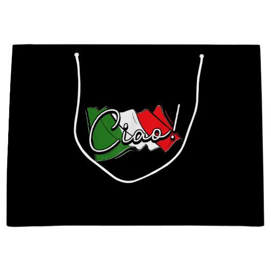 Ciao! - Italienisch und europäisch - Venedig Scoot Große Geschenktüte (Vorderseite)
