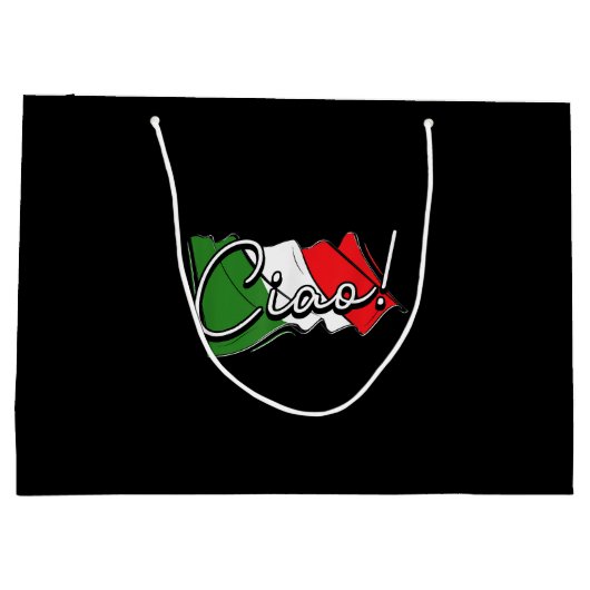 Ciao! - Italienisch und europäisch - Venedig Scoot Große Geschenktüte (Rückseite)