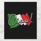 Ciao! - Italienisch und europäisch - Venedig Scoot Weinetikett (Einzelnes Label)