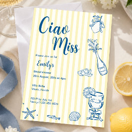 Ciao Miss Einladung zum Brautjunggesellinnenabschi