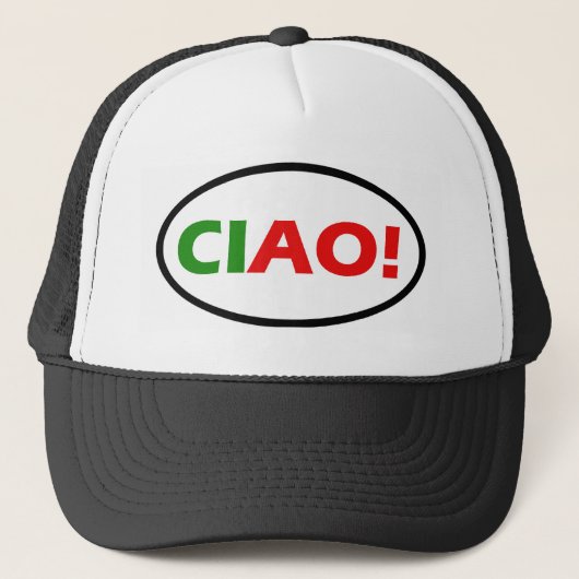 Ciao! Oval Hat Truckerkappe (Vorderseite)