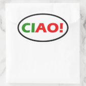 CIAO! OVALER AUFKLEBER (Tasche)