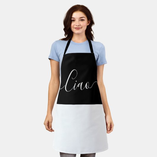 Ciao - schwarz-weiß schürze (Getragen)