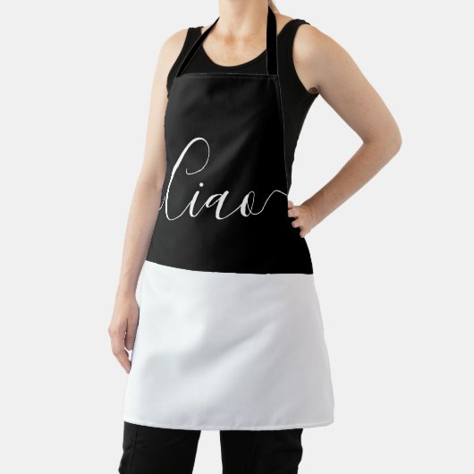 Ciao - schwarz-weiß schürze (InSitu)