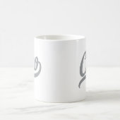 Ciao Script (grau) Kaffeetasse (Mittel)