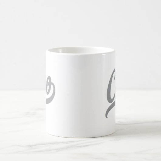 Ciao Script (grau) Kaffeetasse (Mittel)