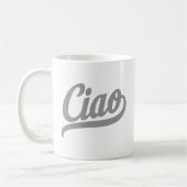 Ciao Script (grau) Kaffeetasse (Links)