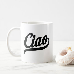 Ciao-Script (schwarz) Kaffeetasse