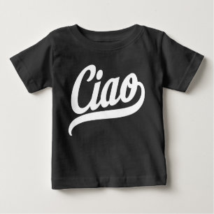 Ciao Script (weiß) Baby T-shirt
