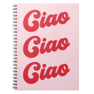 Ciao sich wiederholender Text Notizblock