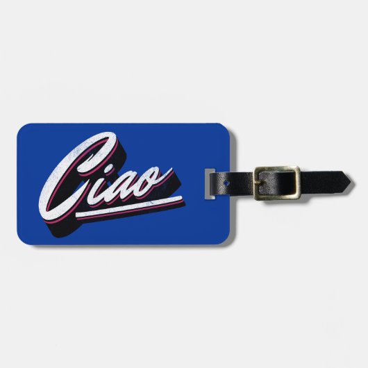 Ciao-Textdesign Gepäckanhänger (Vorderseite horizontal)