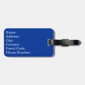 Ciao-Textdesign Gepäckanhänger (Rückseite horizontal)