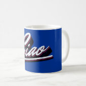 Ciao-Textdesign Kaffeetasse (VorderseiteRechts)