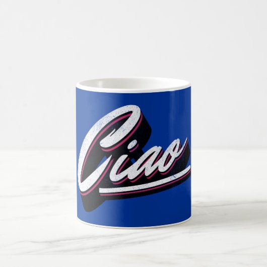Ciao-Textdesign Kaffeetasse (Mittel)