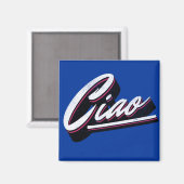 Ciao-Textdesign Magnet (Vorderseite/Rückseite)