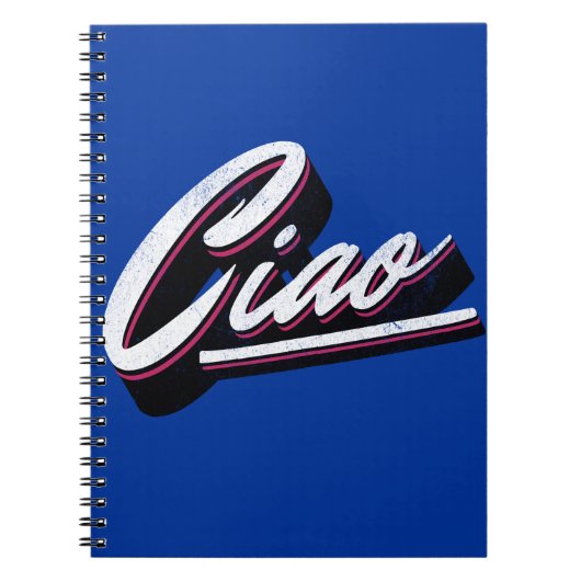 Ciao-Textdesign Notizblock (Vorderseite)