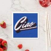 Ciao-Textdesign Serviette (Beispiel)