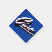 Ciao-Textdesign Serviette (Ecke)