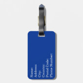 Ciao-Textentwurf Gepäckanhänger (Rückseite vertikal)