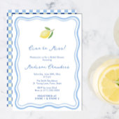 Ciao to Miss Dolce Vita Blue Yellow Brautparty Einladung