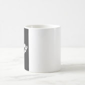 Ciao Typografie White auf schwarz Kaffeetasse (Mittel)