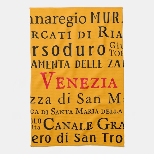 Ciao Venedig! Geschirrtuch (Vertikal)