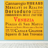 Ciao Venezia! Canvas Print Leinwanddruck (Insitu (Holzboden))