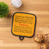 Ciao Venezia! Canvas Print Topflappen (Oben Unten)