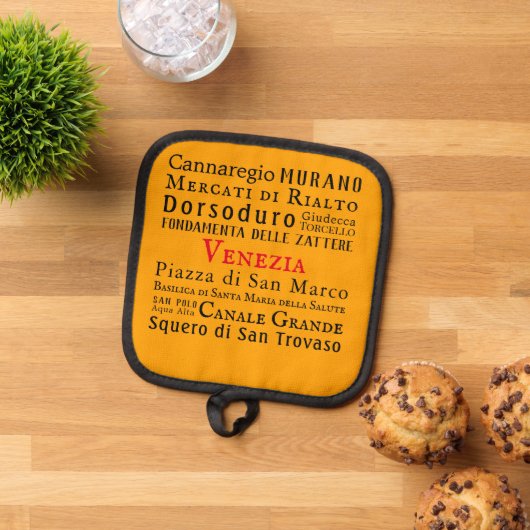 Ciao Venezia! Canvas Print Topflappen (Oben Unten)