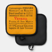 Ciao Venezia! Canvas Print Topflappen (Vorderseite/Rückseite)