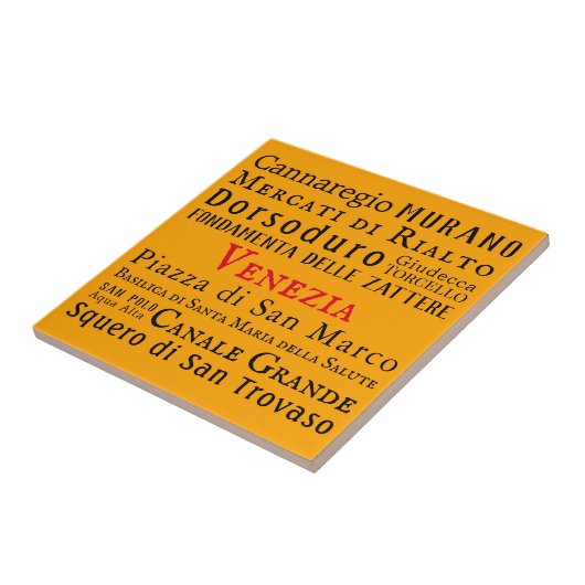 Ciao Venezia! Fliese (Seite)