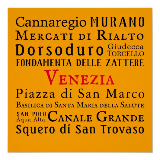 Ciao Venezia! Poster (Vorderseite)