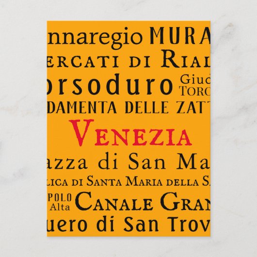 Ciao Venezia! Postkarte (Vorderseite)