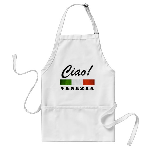 Ciao! Venezia Tricolore italienische Flagge Schürze (Vorne)