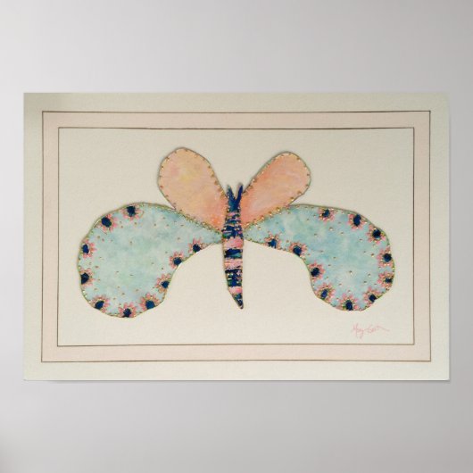Ciara Butterfly mit französischer Mat Print Poster (Vorne)