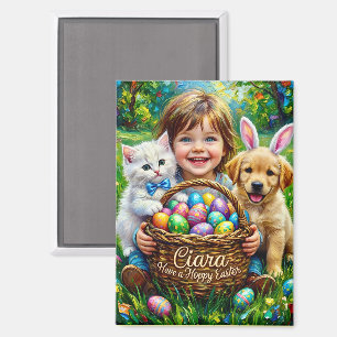 CIARA ~ OSTERKIND Welpen Kätzchen Eier ~ Magnet