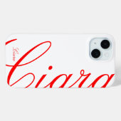 Ciara - schönes iPhone Case - anpassen - (Rückseite (Horizontal))