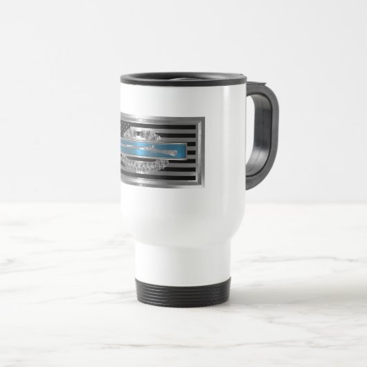 CIB Combat - Combat Infantryman-Abzeichen Reisebecher (VorderseiteRechts)