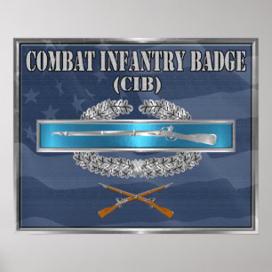 CIB Combat Infantry Abzeichen Poster