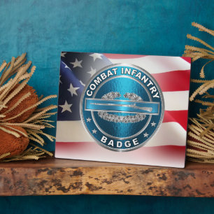 CIB Combat Infantryman Abzeichen Fotoplatte