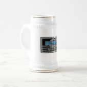 CIB Combat Veteran Combat Infantryman Abzeichen Bierglas (Vorderseite Links)
