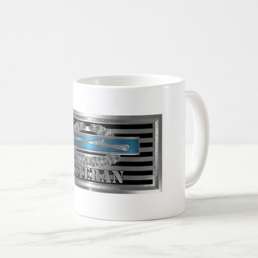 CIB Combat Veteran Combat Infantryman Abzeichen Kaffeetasse (VorderseiteRechts)