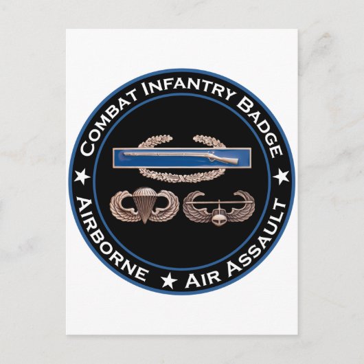 CIB Im Flugzeug Air Assault Postkarte (Vorderseite)