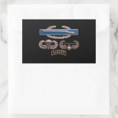 CIB Im Flugzeug Air Assault Ranger Rechteckiger Aufkleber (Tasche)