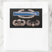 CIB Im Flugzeug Air Assault Rechteckiger Aufkleber (Tasche)