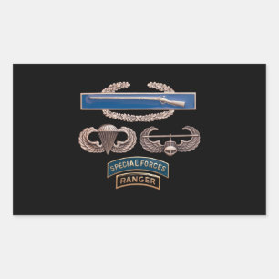 CIB im Flugzeug Förster des Luft-Angriffs-SF Rechteckiger Aufkleber