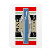 CIB Iraq Veteran Magnet (Vertikal)